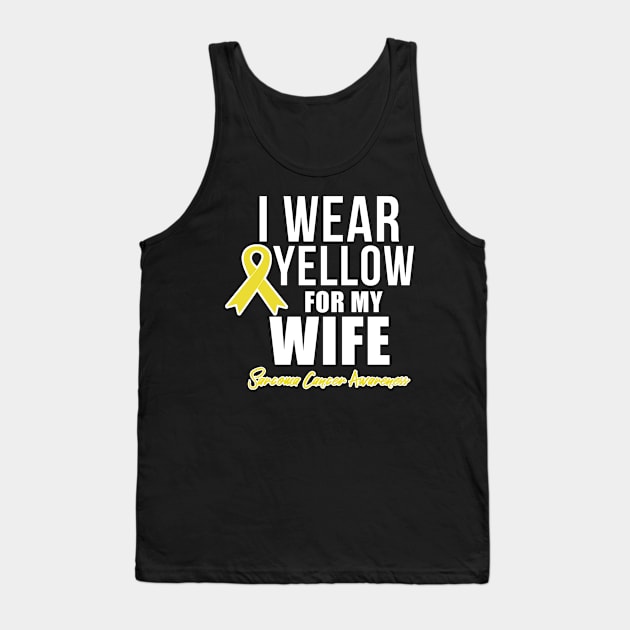 Sarcoma Cancer Shirt for Wife Sarcoma Awareness Products Tank Top by ChristianCrecenzio